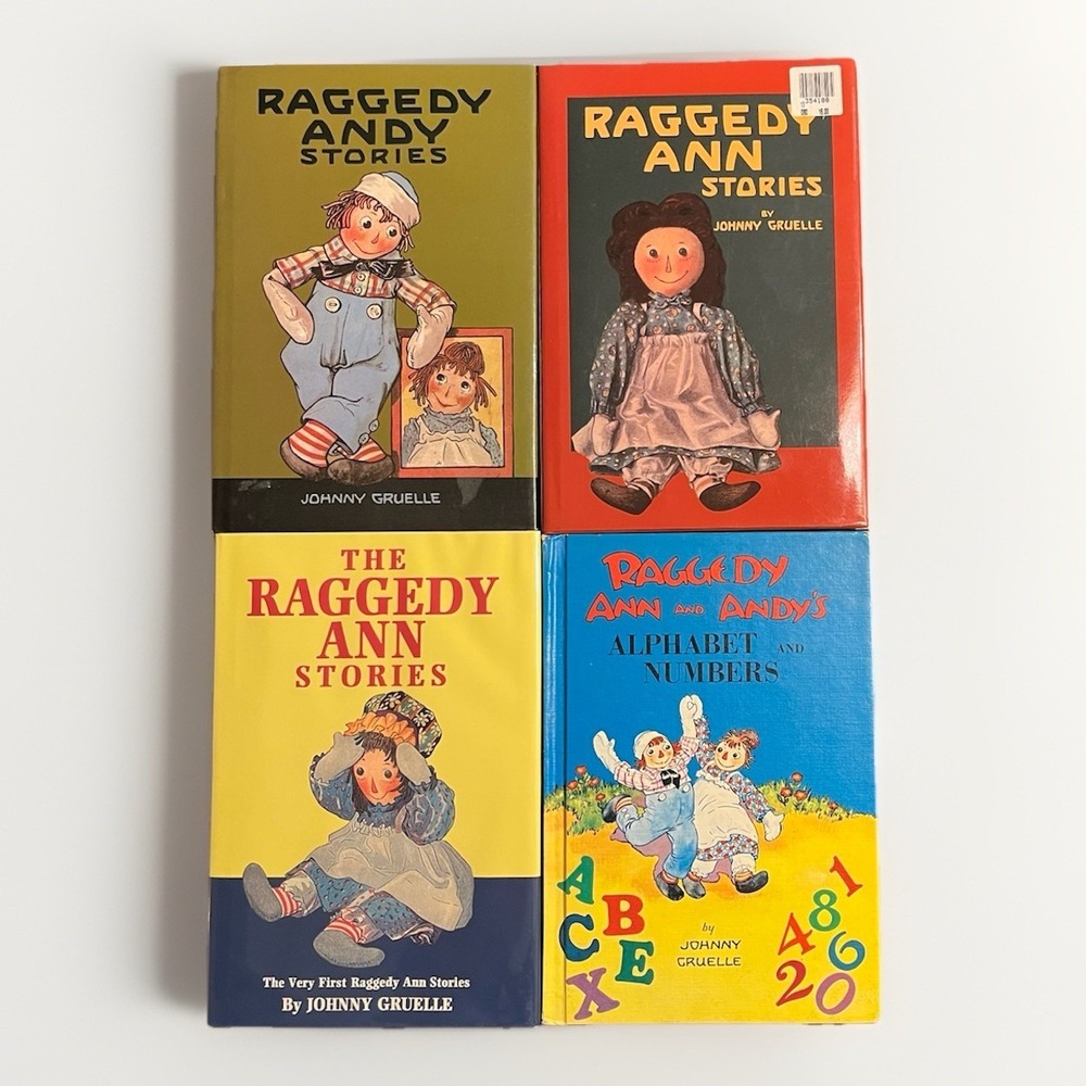 Raggedy Ann and Andy Stories 4 Hardcover Books by Johnny Gruelle